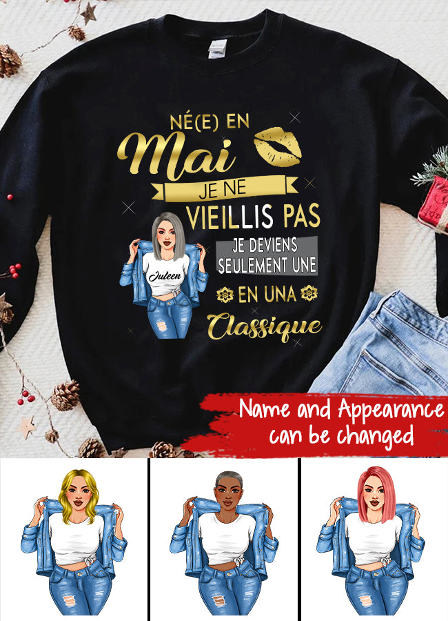 Chemise D&#39;anniversaire De Mai, Chemise D&#39;anniversaire Personnalisée, Reines Nées En Mai, Cadeaux D&#39;anniversaire De Mai, Chemises De Mai Pour Les Femmes