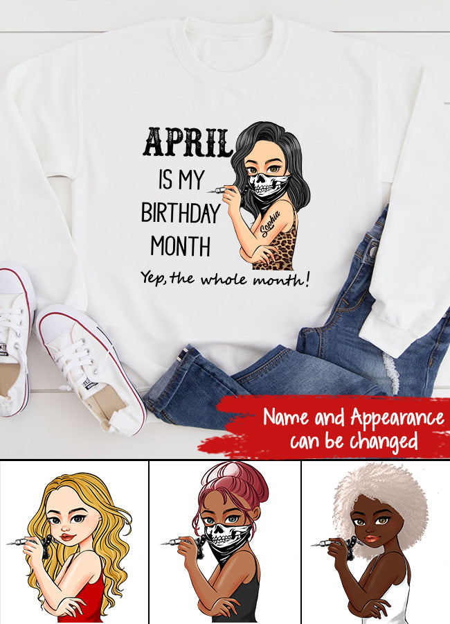 April Birthday Shirt, Custom Birthday Shirt, Queens Born In April, April Birthday Gifts, April shirts for Woman