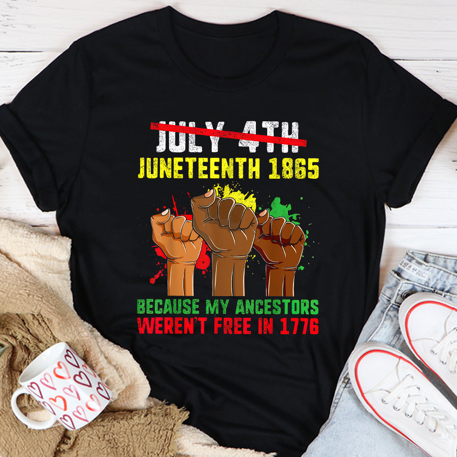 Juneteenth Shirt Juneteenth Tshirt Men Boy, June 19th 1865 Juneteenth Freedom T-Shirt
