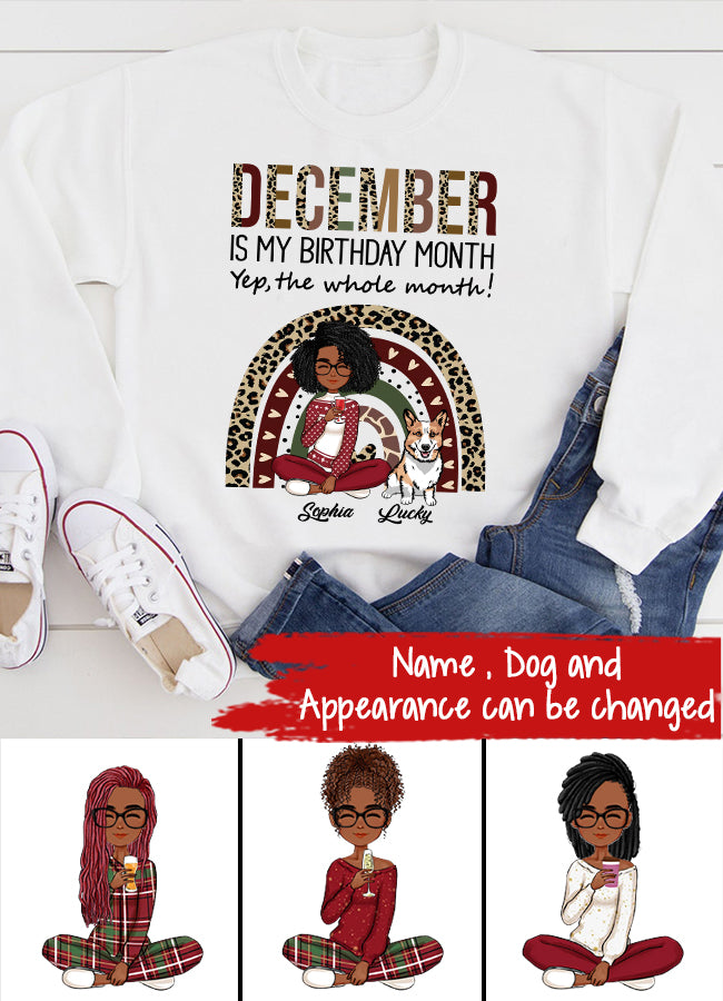 Custom December Birthday Shirt For Woman, Queens Are Born In December Gifts, Melanin Afro Woman Shirt, Black Girl Tee, Afro Queen Gift