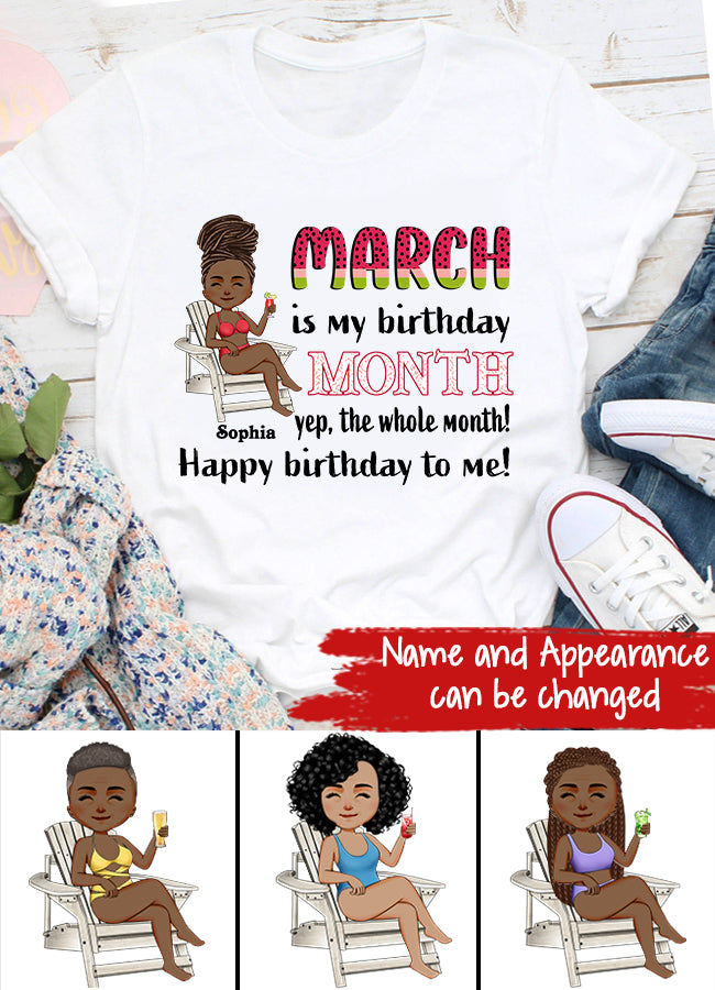March Birthday Shirt, Custom Birthday Shirt, Queens are Born In March, March Birthday Shirts For Woman, March Birthday Gifts