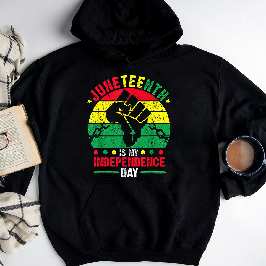 Juneteenth Shirt Juneteenth Is My Independence Day Black History Vintage T-Shirt