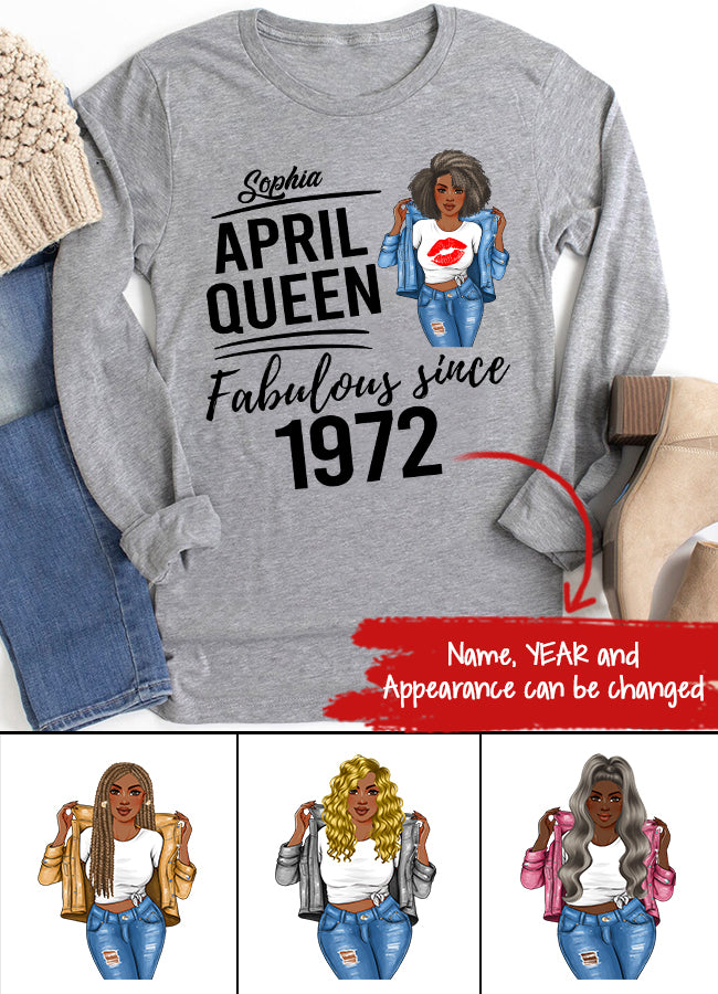 April Birthday Shirt, Custom Birthday Shirt, Queens Born In April, April Birthday Gifts, April shirts for Woman
