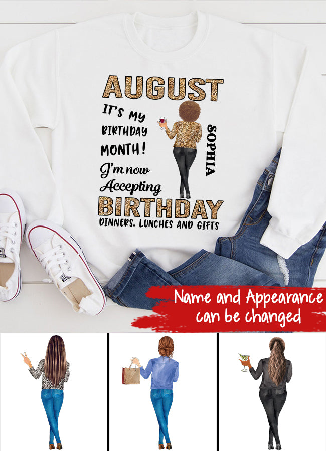 August Birthday Shirt, Custom Birthday Shirt, Queens are Born In August, August Birthday Shirts For Woman, August Birthday Gifts