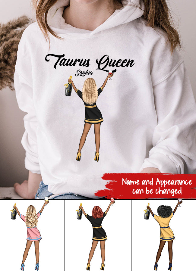Personalized Zodiac Diva, Custom Birthday Shirt, Birthday Queen T Shirt, Taurus T Shirt For Woman, Living My Best Life