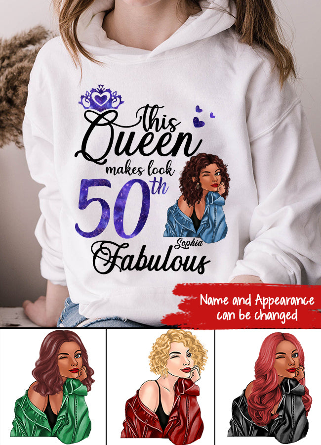 50th Birthday Shirts, Custom Birthday Shirts, Turning 50 Shirt for Women, Turning 50 and Fabulous Shirt, 1973 Shirt, Best Gifts for Women Turning 50.