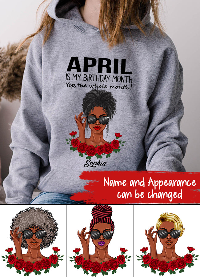 April Birthday Shirt, Custom Birthday Shirt, Queens Born In April, April Birthday Gifts, April shirts for Woman