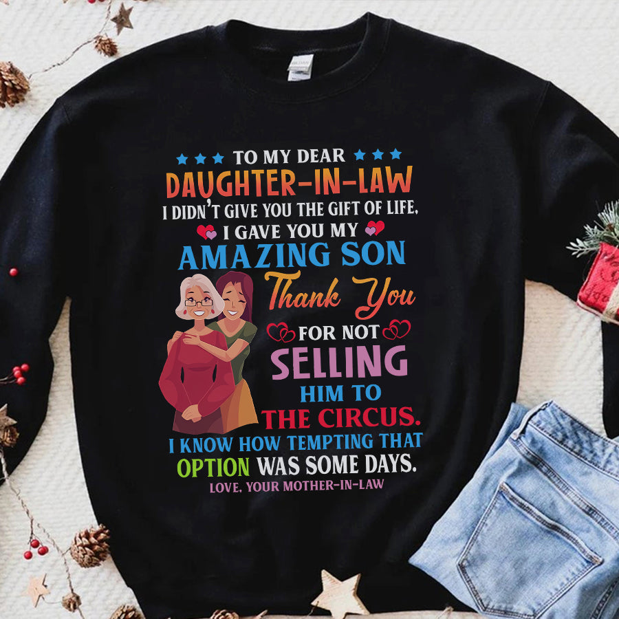 Daughter In Law Shirt, Mother's Day Gifts For Daughter In Law, Mother's Day T Shirt, Mother's Day Shirt Ideas, New Daughter In Law Gifts, Mother Day Gift