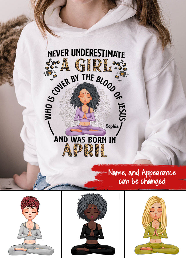 April Birthday Shirt, Custom Birthday Shirt, Queens Born In April, April Birthday Gifts, April Queen shirt, April Birthday Shirts For Woman, Her Birthday Gifts For April, Yoga T Shirt, Gift For Yoga Lover
