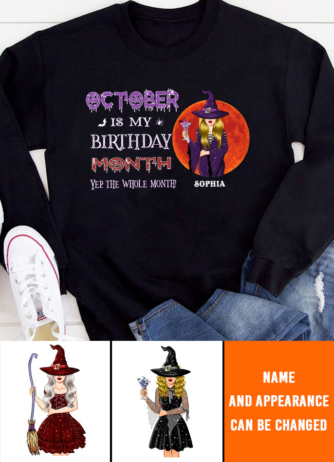 October Birthday Shirt, Custom Birthday Shirt, Queens Born In October, October Birthday Shirts For Woman, October Birthday Gifts