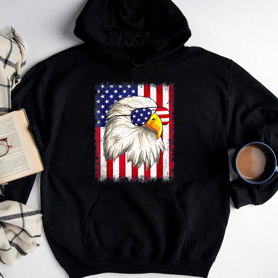 Independence Day Shirt Funny 4th Of July USA Flag American Patriotic Eagle T-Shirt