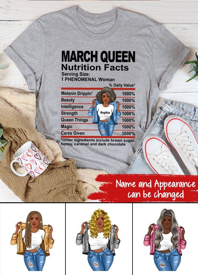 March Birthday Shirt, Custom Birthday Shirt, Queens Born In March , March Birthday Shirts For Woman, March Birthday Gifts, March Is My Birthday Month, Yep The Whole Month