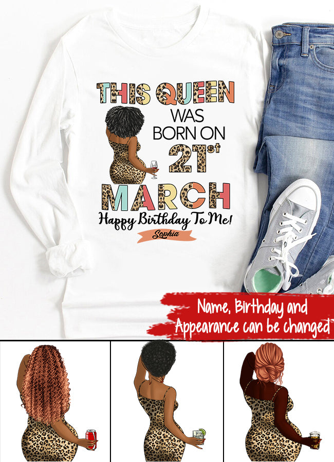 March Birthday Shirt, Custom Birthday Shirt, Queens Born In March, March Birthday Shirts For Woman, March Birthday Gifts