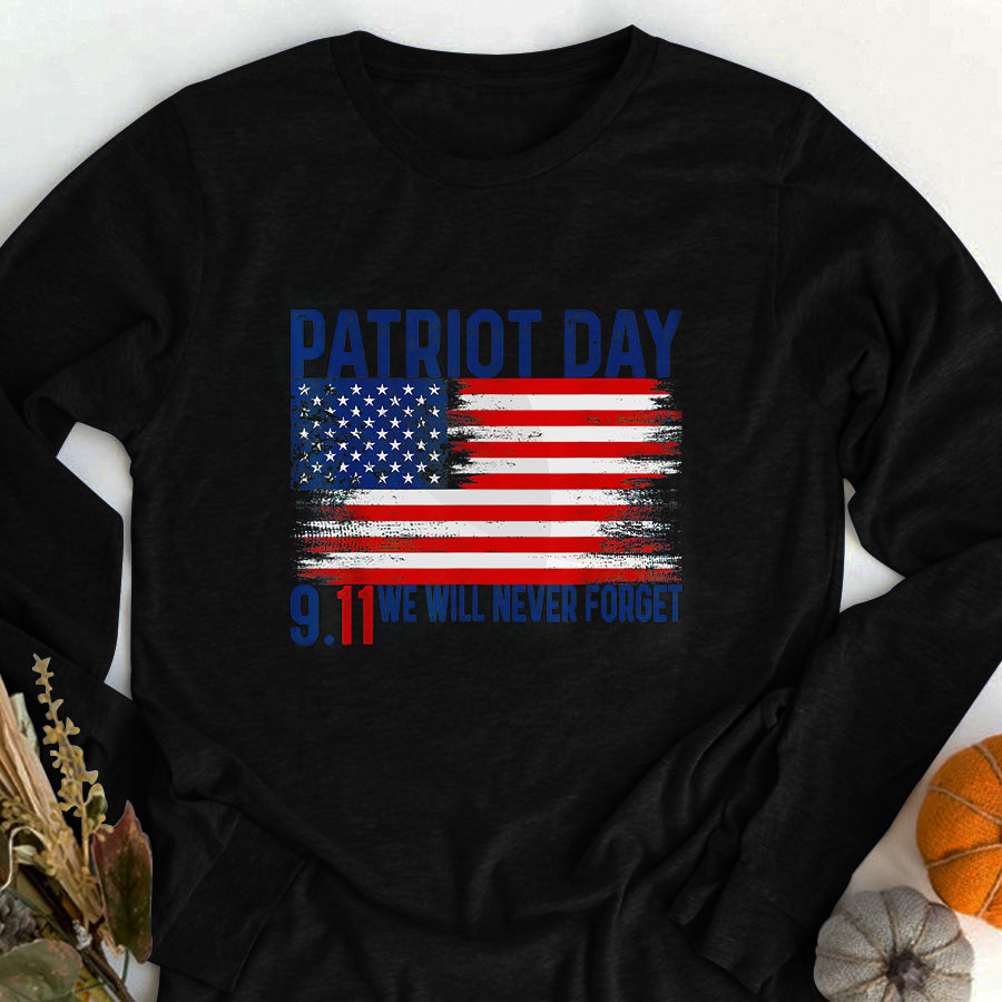 Patriot Day 2022 Shirt 911 Memorial Shirts We Will Never Forget 9 11 20th Anniversary Patriot Day 2022 T-Shirt