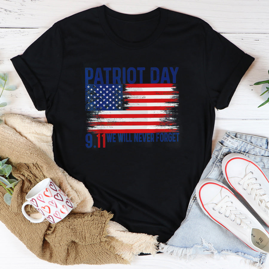 Patriot Day 2022 Shirt 911 Memorial Shirts We Will Never Forget 9 11 20th Anniversary Patriot Day 2022 T-Shirt