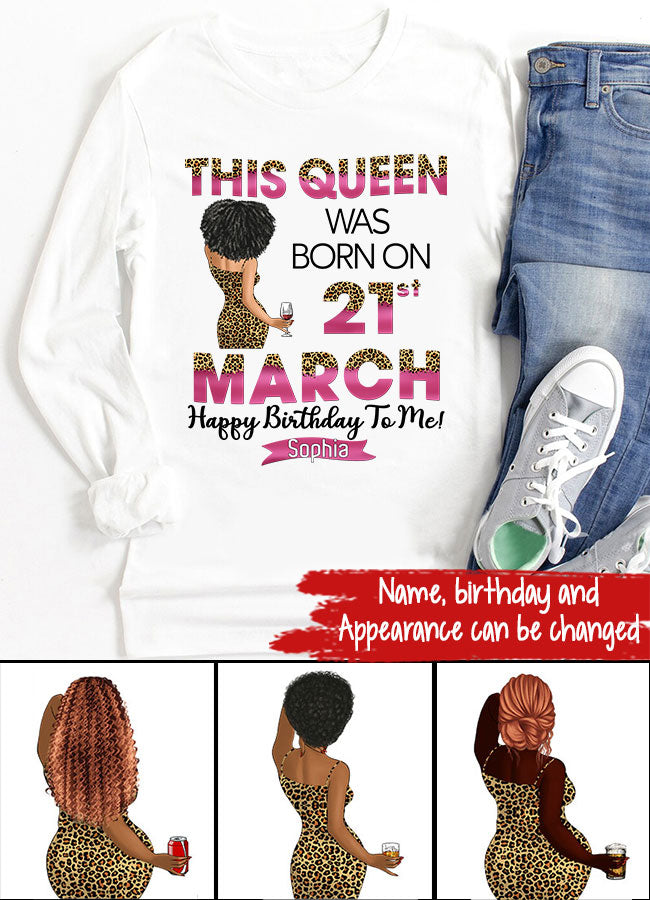 March Birthday Shirt, Custom Birthday Shirt, Queens are Born In March, March Birthday Shirts For Woman, March Birthday Gifts