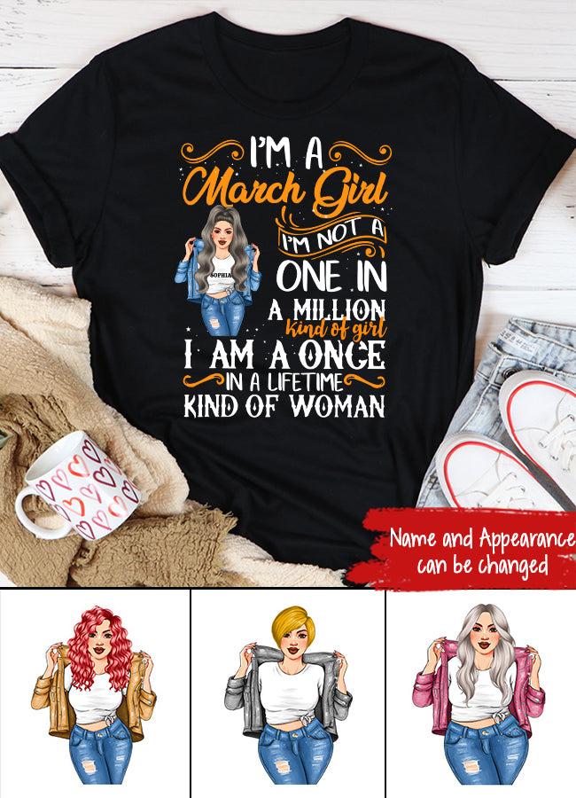 March Birthday Shirt, Custom Birthday Shirt, Queens Born In March, March Birthday Shirts For Woman, March Birthday Gifts