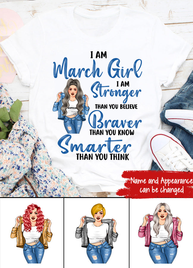 March Birthday Shirt, Custom Birthday Shirt, Queens Born In March, March Birthday Shirts For Woman, March Birthday Gifts
