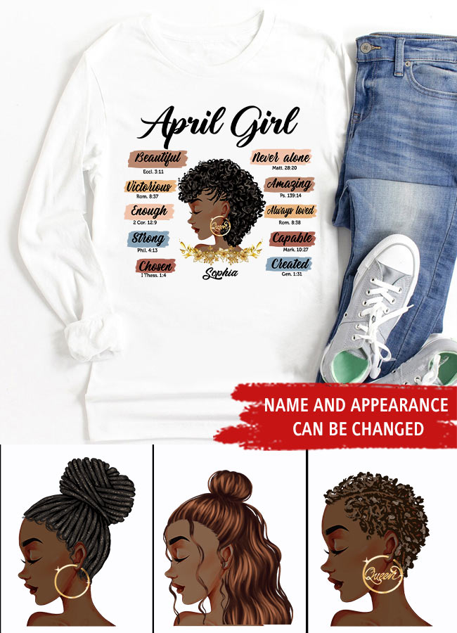 April Birthday Shirt, Custom Birthday Shirt, Queens are Born In April, April Birthday Shirts For Woman, April Birthday Gifts