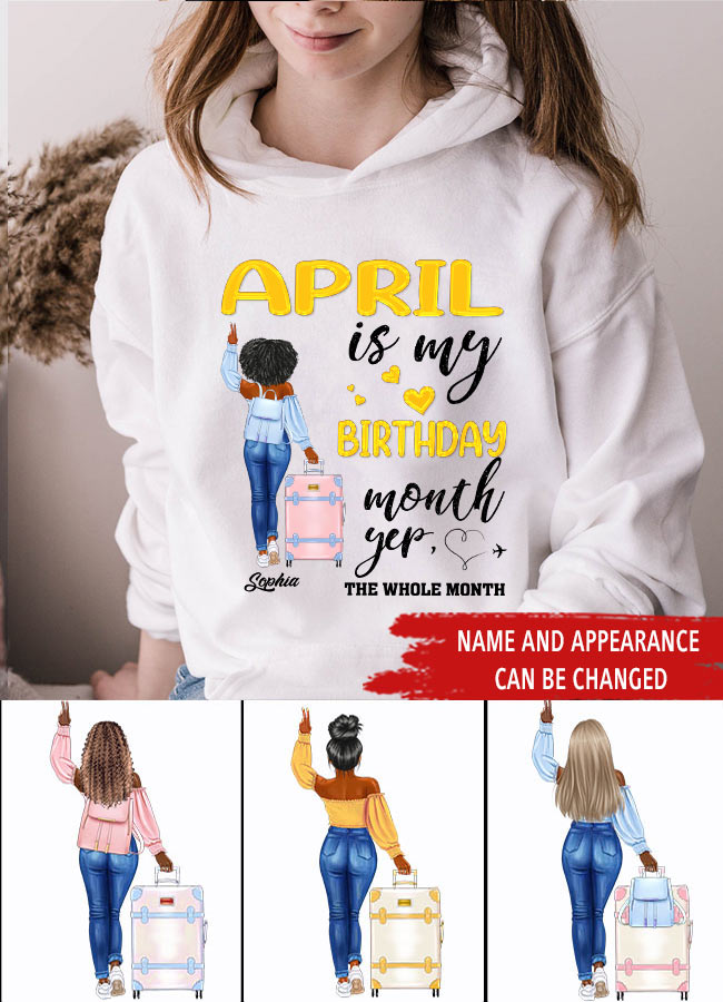 April Birthday Shirt, Custom Birthday Shirt, Queens was Born In April, April Birthday Shirts For Woman, April Birthday Gifts