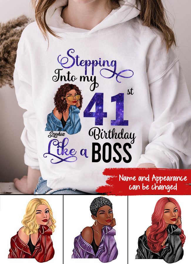 41st Birthday Shirts, Custom Birthday Shirts, Turning 41 Shirt, Gifts for Women Turning 41, 41 and Fabulous Shirt, 1984 Shirt, 41st Birthday Shirts for her, Stepping into my 41st Birthday Like a Boss