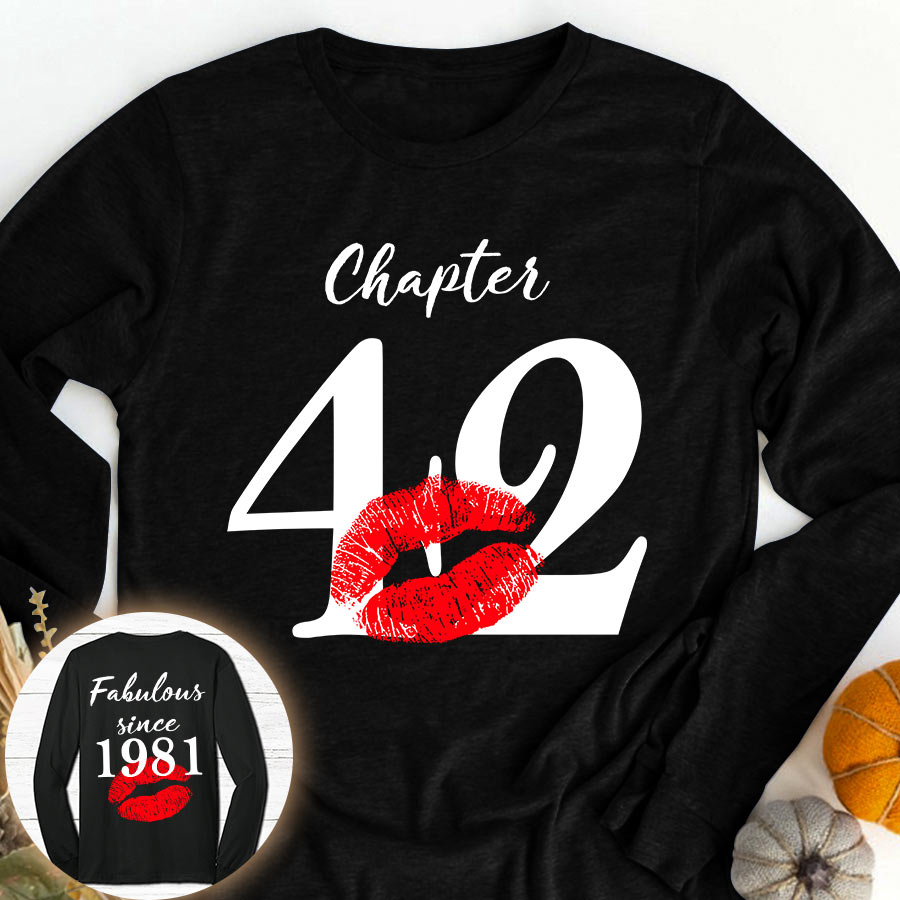 42nd Birthday Gifts Ideas 42nd Birthday Shirt For Her Back In 1981 Turning 42 Shirts 42nd Birthday T Shirts For Woman