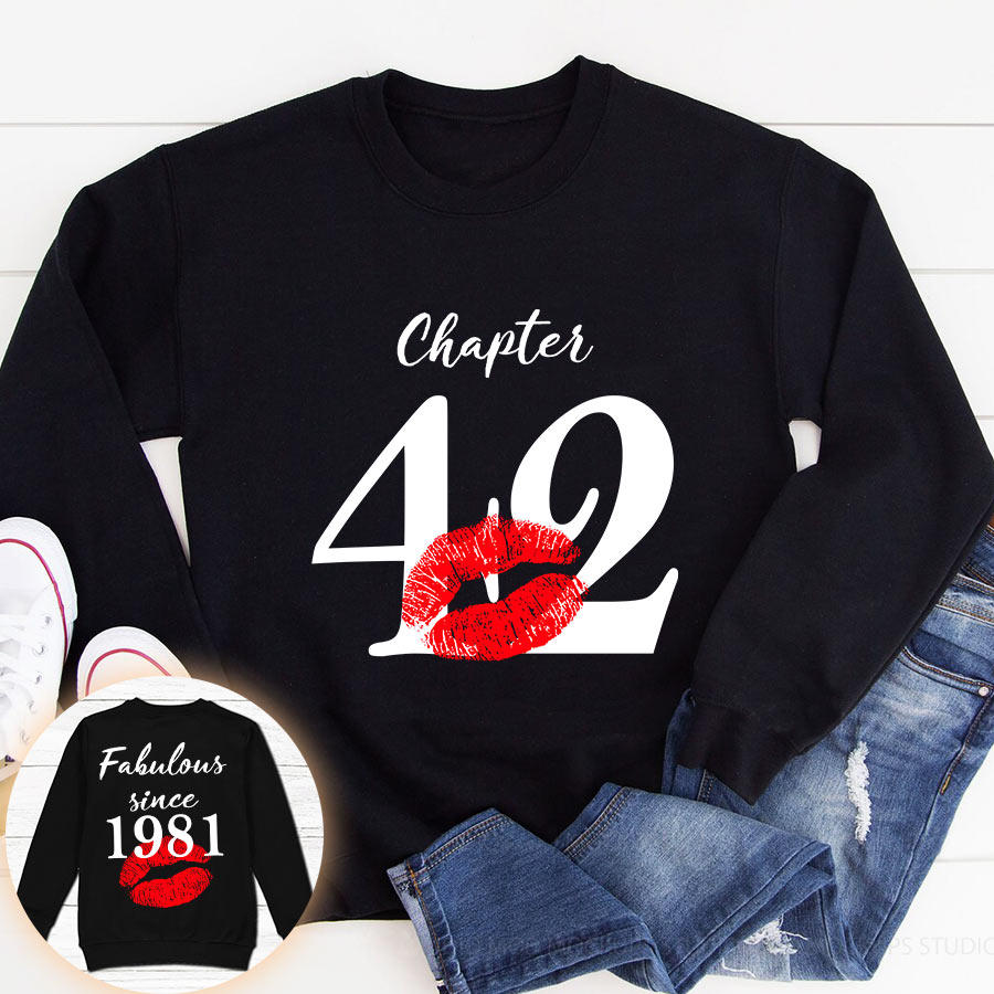 42nd Birthday Gifts Ideas 42nd Birthday Shirt For Her Back In 1981 Turning 42 Shirts 42nd Birthday T Shirts For Woman