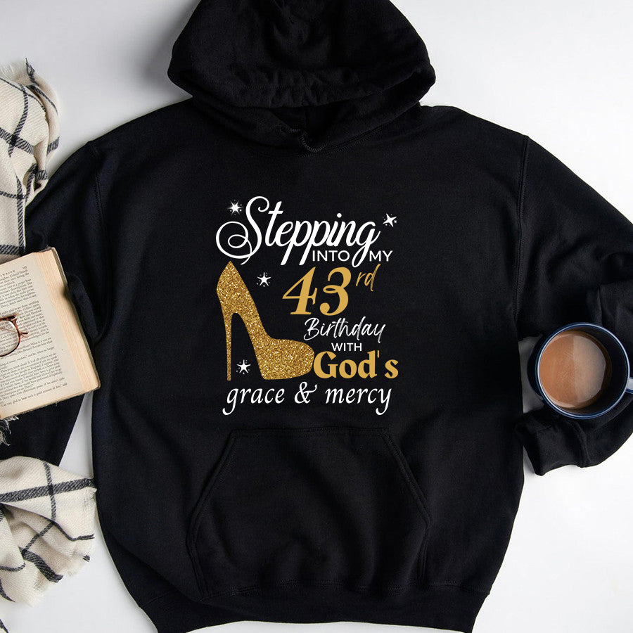 Stepping 43rd, Fabulous Since 1979 43rd Birthday Unique T Shirt For Woman, Her Gifts For 43 Years Old , Turning 43 Birthday Cotton Shirtr