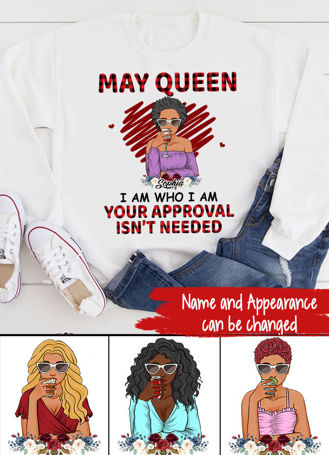 May Birthday Shirt, Custom Birthday Shirt, Queens Born In May, May Birthday Gifts, May Shirts For Woman