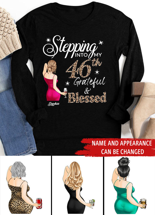 Stepping Into My 46th Birthday, Custom Birthday Shirts, Vintage 1977 Shirt, 46th Birthday Unique 46th Birthday Ideas