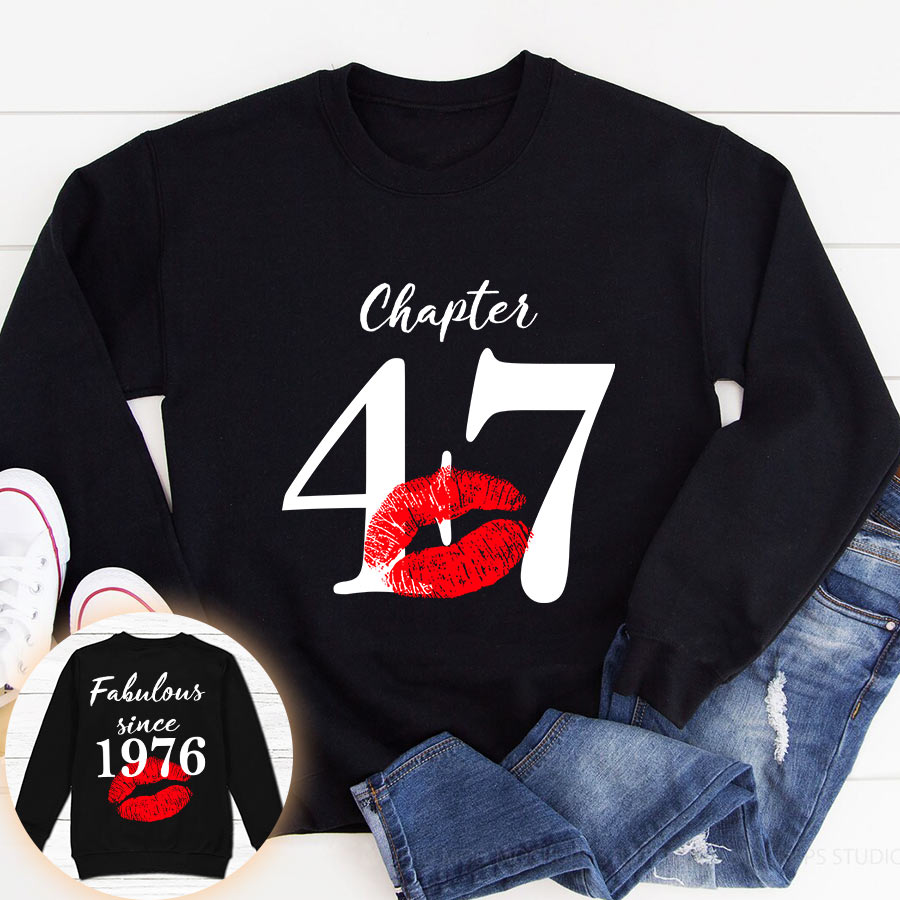 47th Birthday Gifts Ideas 47th Birthday Shirt For Her Back In 1976 Turning 47 Shirts 47th Birthday T Shirts For Woman