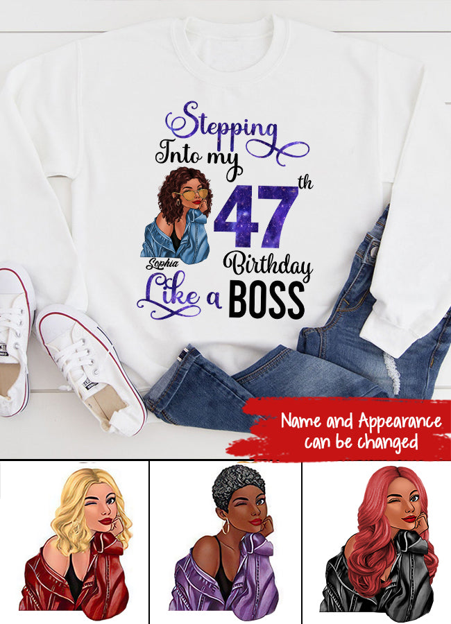 47th Birthday Shirts, Custom Birthday Shirts, Turning 47 Shirt, Gifts For Women Turning 47, 47 And Fabulous Shirt, 1975 Shirt, 47th Birthday Shirts For Her, It&#39;s My 47 Birthday-HCT
