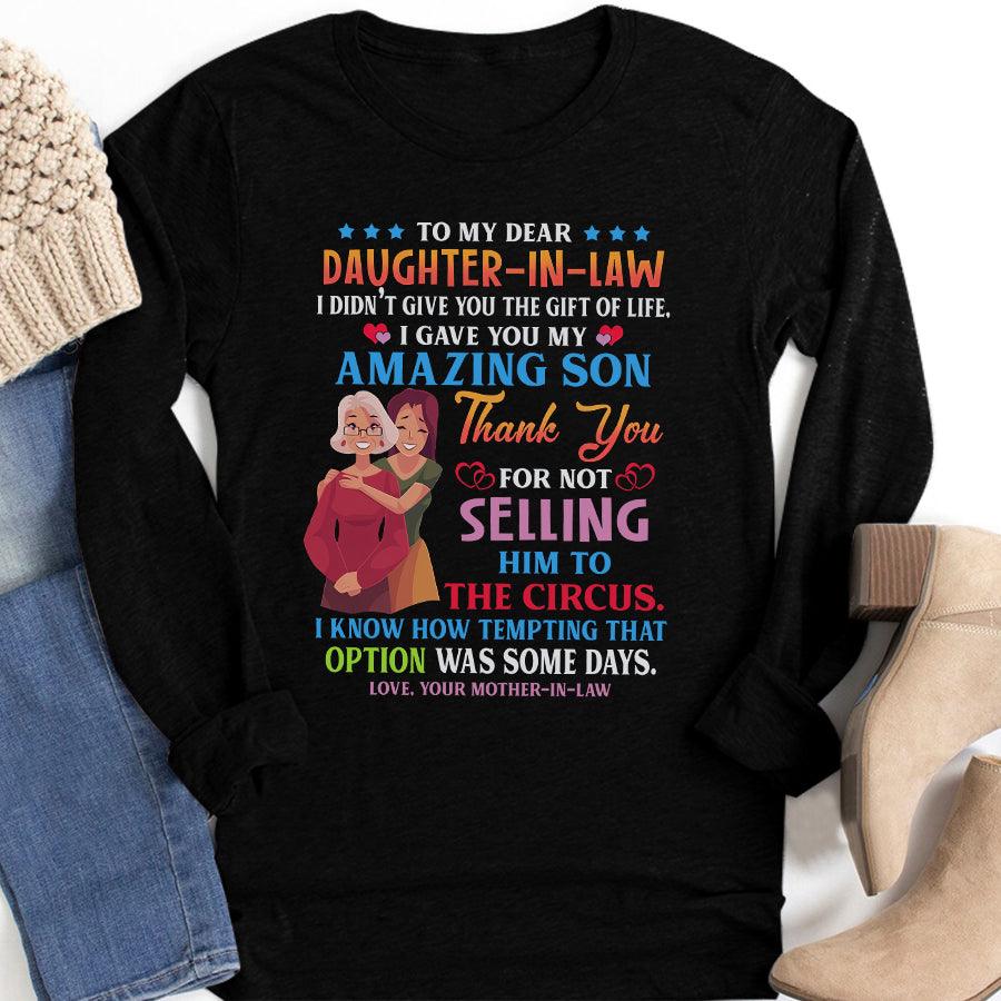Daughter In Law Shirt, Mother's Day Gifts For Daughter In Law, Mother's Day T Shirt, Mother's Day Shirt Ideas, New Daughter In Law Gifts, Mother Day Gift