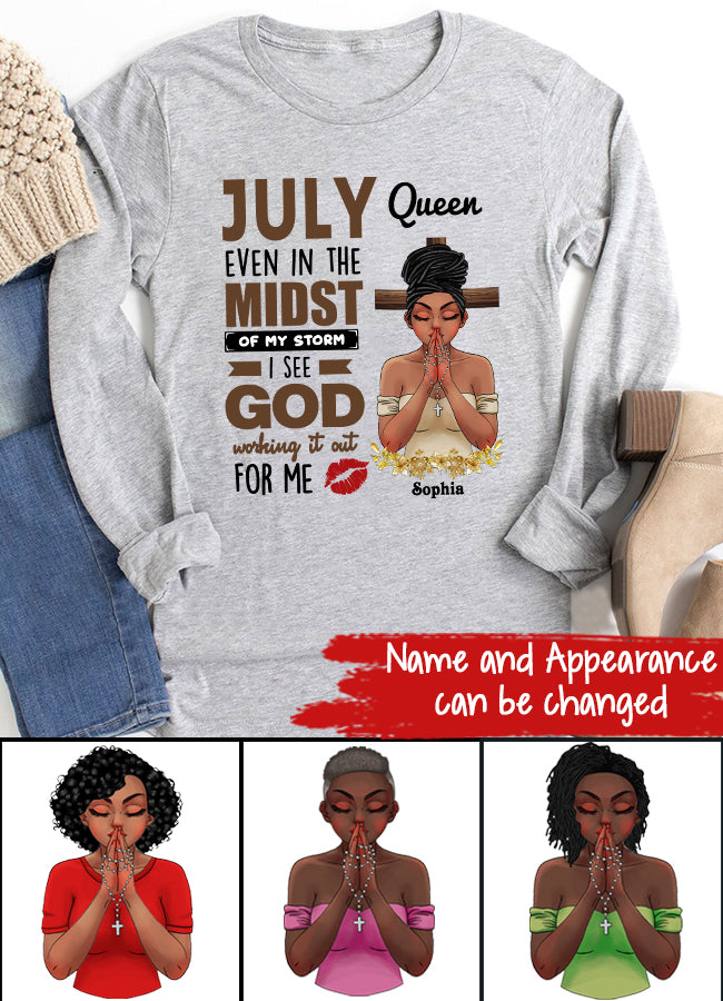 July Birthday Shirt, Custom Birthday Shirt, Queens Born In July, July Birthday Gifts, July Shirts For Woman