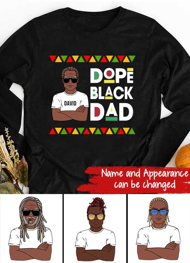 Dope Black Dad Shirt, New Dad Shirt,Dad Shirt, Daddy Shirt, Father's Day Shirt, Best Dad shirt, Gift for Dad, My Father Shirt, African American Dad