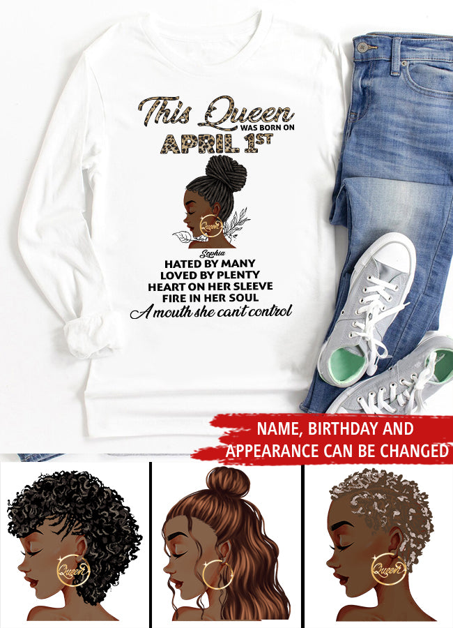 April Birthday Shirt, Custom Birthday Shirt, Queens Born In April, April Birthday Shirts For Woman, April Birthday Gifts, April Is My Birthday Month, Yep The Whole Month