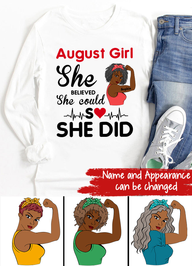 August Birthday Shirt, Custom Birthday Shirt, Queens Born In August, August Birthday Shirts For Woman, August Birthday Gifts
