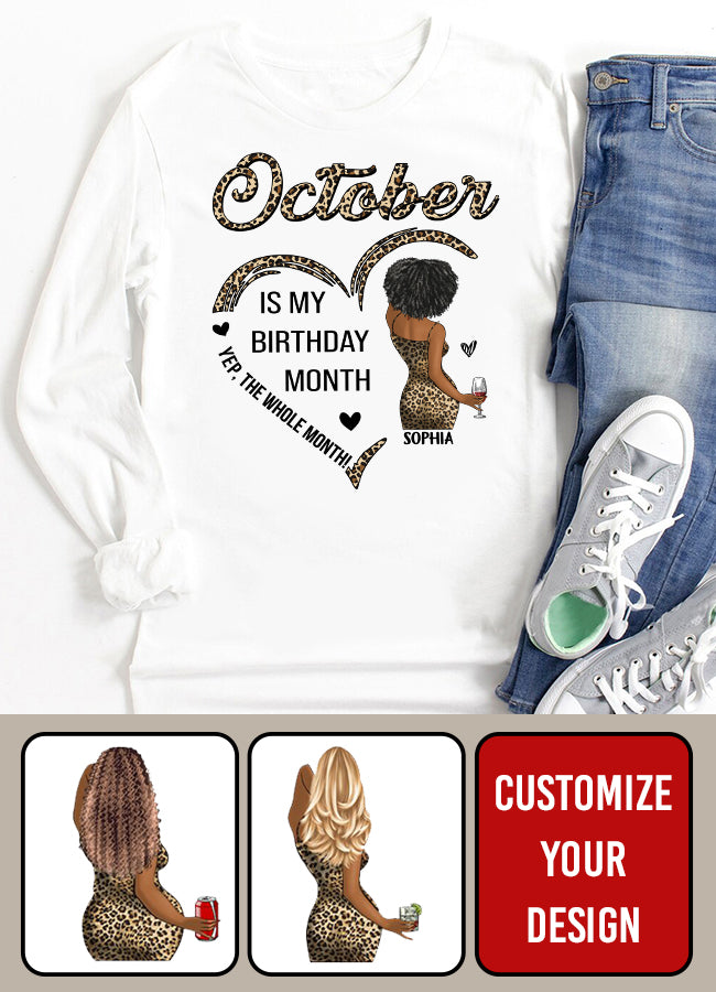 October Birthday Shirt, Custom Birthday Shirt, Queens are Born In October, October Birthday Shirts For Woman, October Birthday Gifts copy