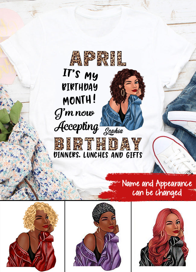 April Birthday Shirt, Custom Birthday Shirt, Queens Born In April, April Birthday Gifts, April shirts for Woman