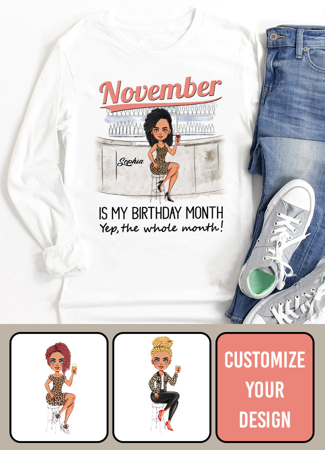 November Birthday Shirt, Custom Birthday Shirt, Queens are Born In November, November Birthday Shirts For Woman, November Birthday Gifts