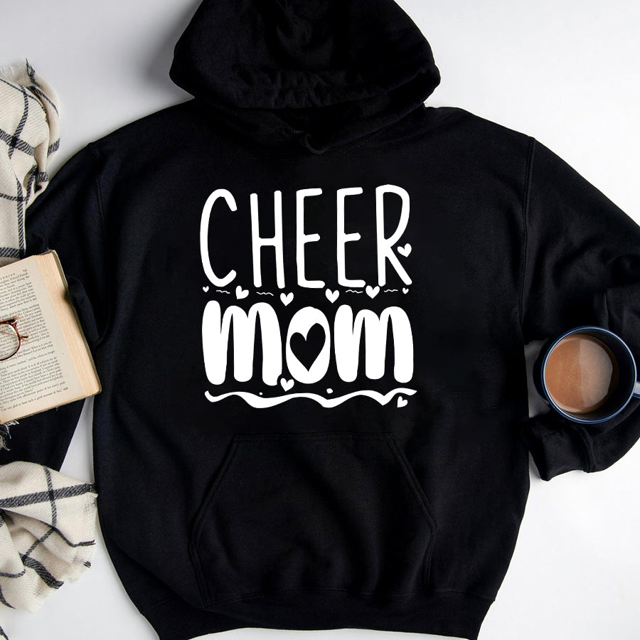 Cheer Mom Shirt Womens Funny Cheerleading Mom Cheer Mom T-Shirt Mothers Day Shirts for Women