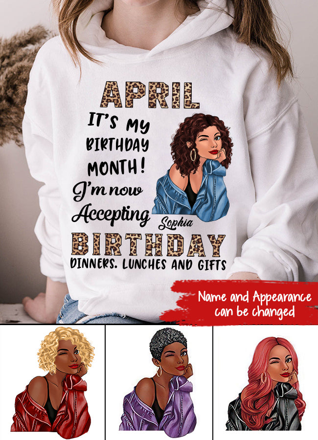 April Birthday Shirt, Custom Birthday Shirt, Queens Born In April, April Birthday Gifts, April shirts for Woman