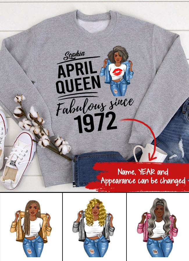 April Birthday Shirt, Custom Birthday Shirt, Queens Born In April, April Birthday Gifts, April shirts for Woman