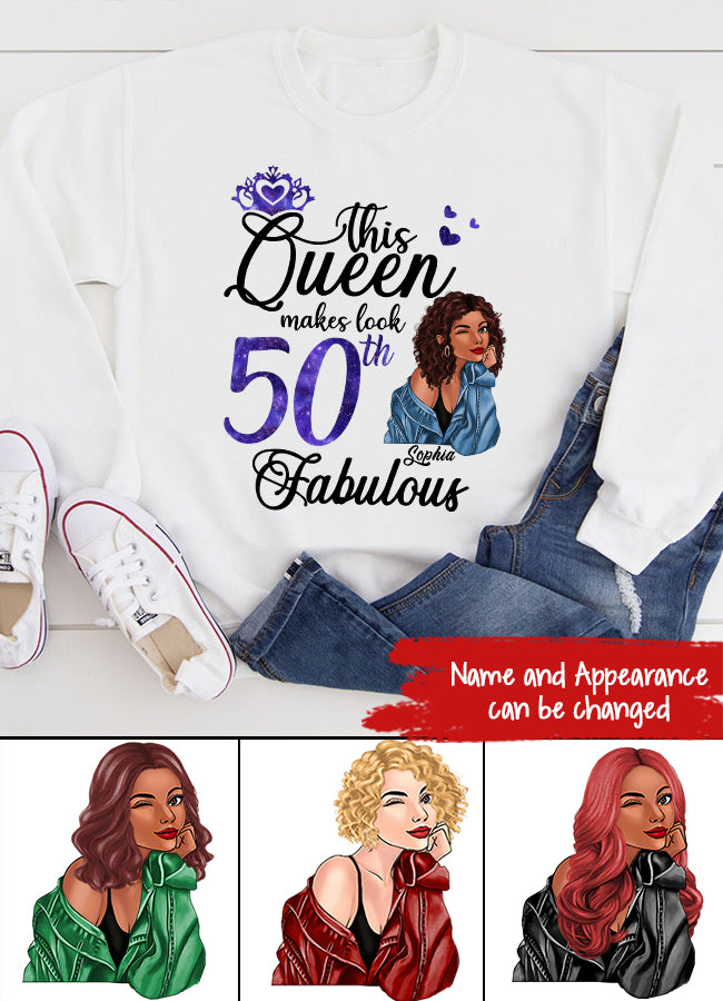 50th Birthday Shirts, Custom Birthday Shirts, Turning 50 Shirt for Women, Turning 50 and Fabulous Shirt, 1973 Shirt, Best Gifts for Women Turning 50.