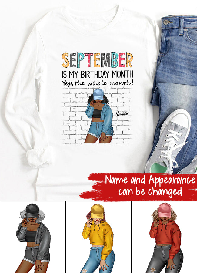 September Birthday Shirt, Custom Birthday Shirt, Queens are Born In September, September Birthday Shirts For Woman, September Birthday Gifts