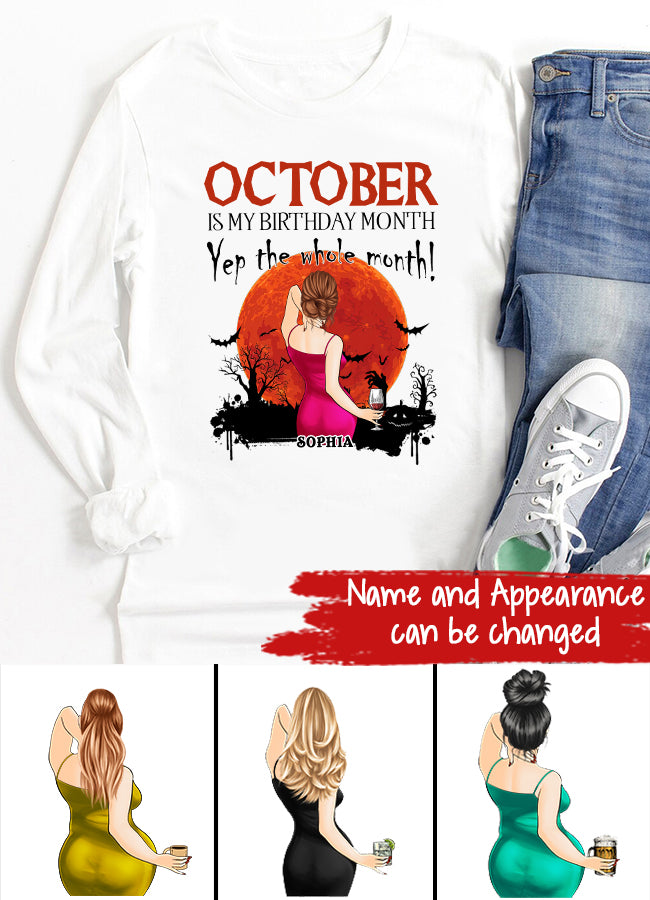 October Birthday Shirt, Custom Birthday Shirt, Queens are Born In October, October Birthday Shirts For Woman, October Birthday Gifts