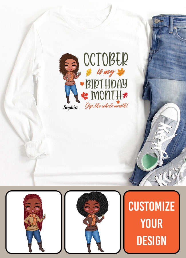 October Birthday Shirt, Custom Birthday Shirt, Queens are Born In October, October Birthday Shirts For Woman, October Birthday Gifts