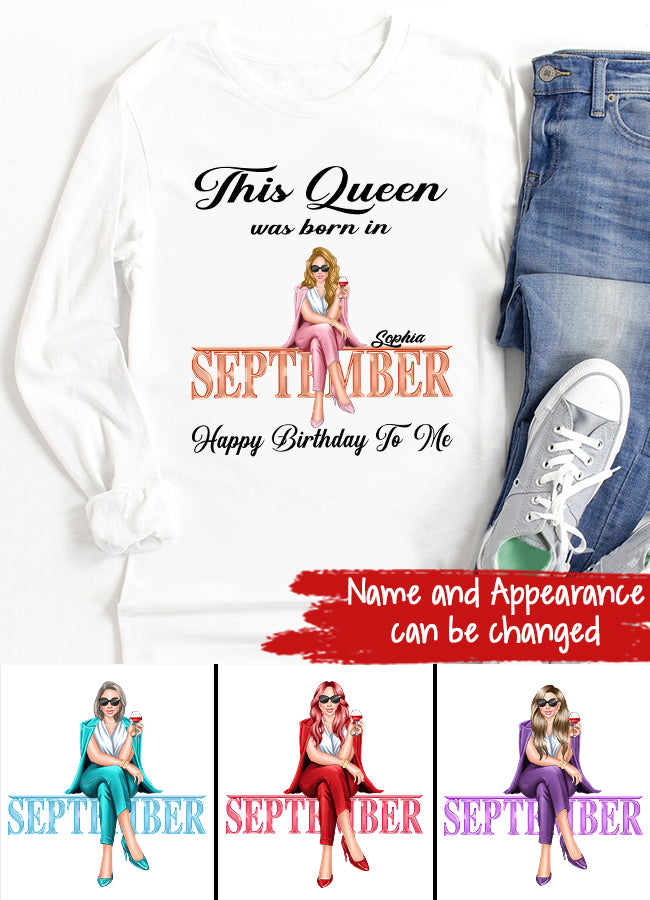 September Birthday Shirt, Custom Birthday Shirt, September Birthday Shirts For Woman, September Birthday Gifts