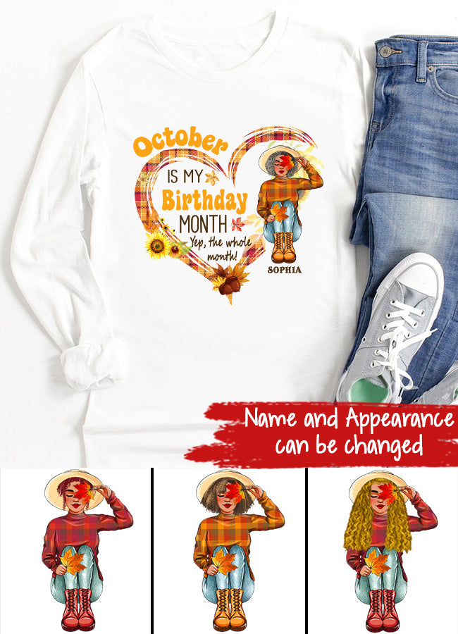October Birthday Shirt, Custom Birthday Shirt, Queens are Born In October, October Birthday Shirts For Woman, October Birthday Gifts