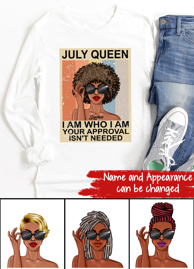 July Birthday Shirt, Custom Birthday Shirt, Queens Born In July, July Birthday Gifts, July Shirts For Woman